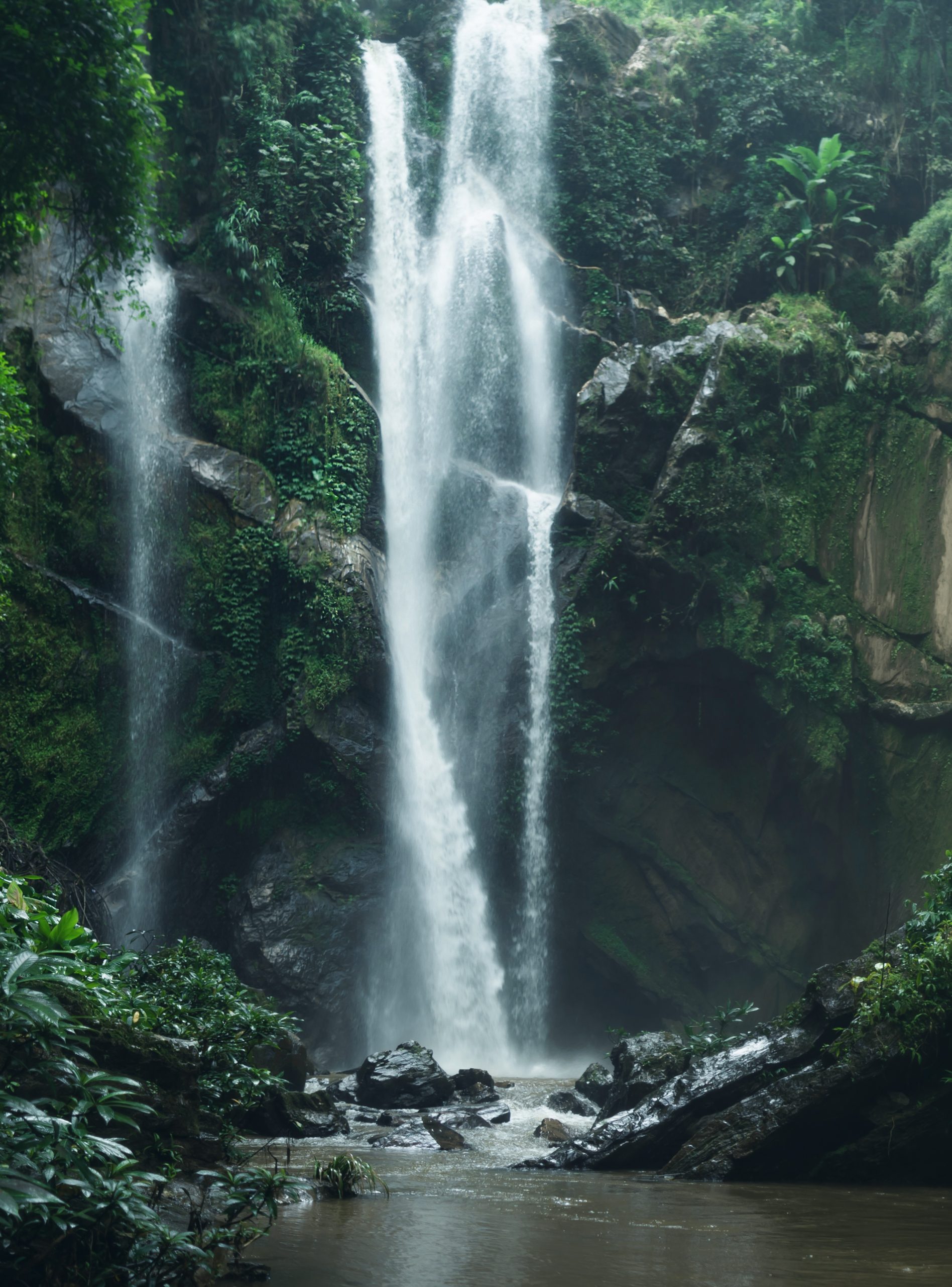 Waterfall Waterfall in nature travel mok fah waterfall